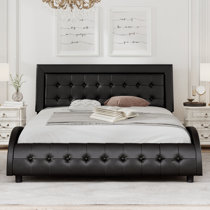 Aughe upholstered low profile deals platform bed orren ellis